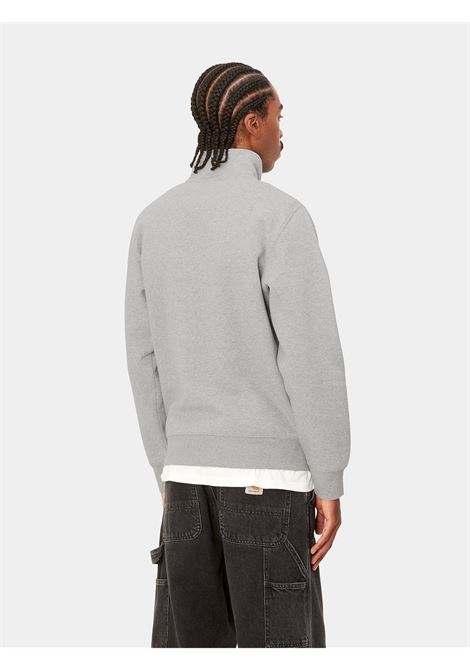 chase neck zip sweatshirt man grey CARHARTT WIP | I03366500J.XX